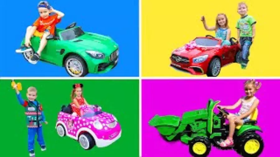 فیلم ماشین بازی کودکانه جدید آرتور و ملیسا : ماشین اسباب بازی بزرگ در چهار رنگ