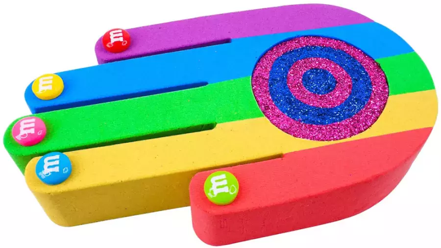 چالش اسمر کودکانه | ساخت دست رنگین کمانی با شن و ماسه جنبشی