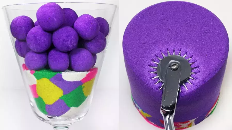 سرگرمی شن بازی اسمر | اسلایم بازی کودکانه | شن بازی جنبشی