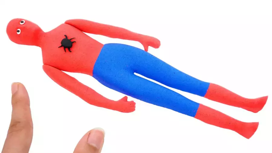 چالش اسمر کودکانه | نحوه ساخت مردعنکبوتی با شن جنبشی