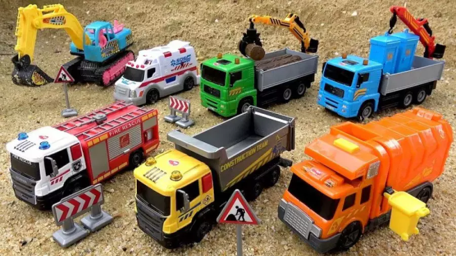 ماشین بازی کودکانه پسرانه جدید کامیون آشغالی ماشین سنگین بیل مکانیکی ماشین پلیس