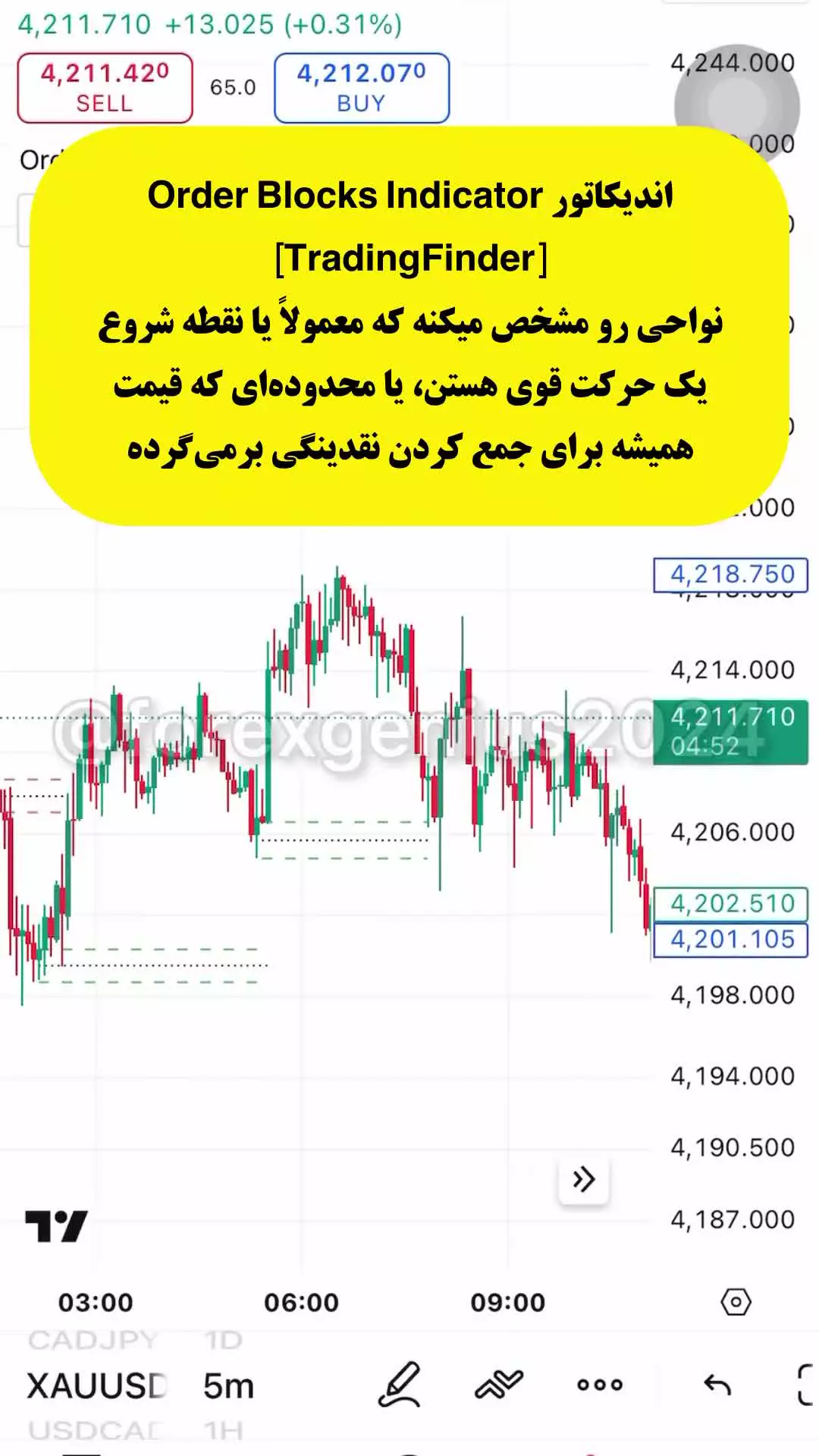 اندیکاتور اوردر بلاک (Order Block) سطوح ماژور در تریدینگ ویو - رایگان [تریدینگ فایندر]