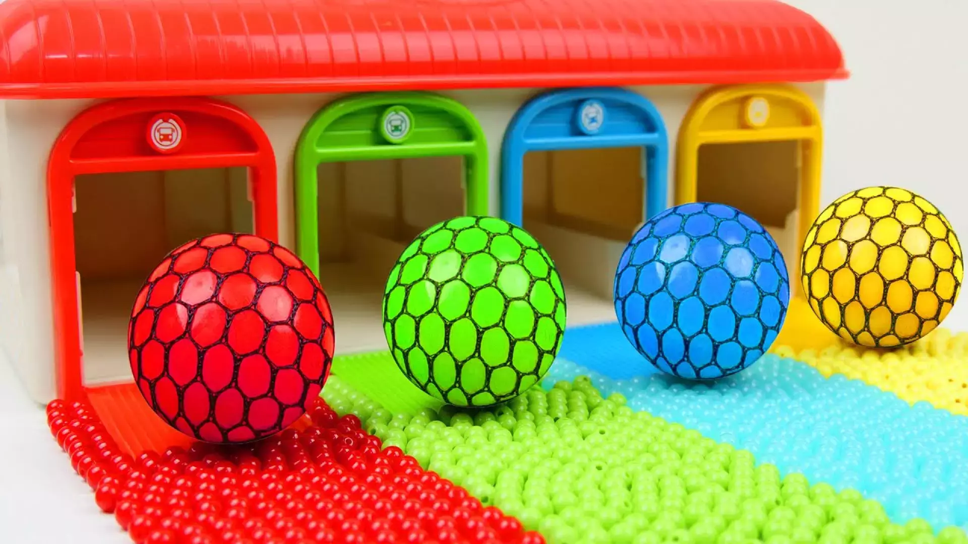 بازی و سرگرمی هنری - اسلایم بازی کودکان - توپ اسلایم چهار رنگ - هنر بانوان