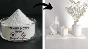 سفید گردنه دکوره سنگ مصنوعی با اکسید تیتانیوم