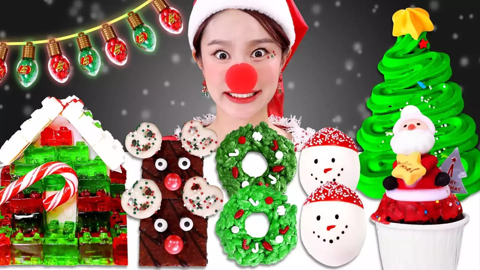 چالش خوراکی جینی یام | موکبانگ دسر کریسمس