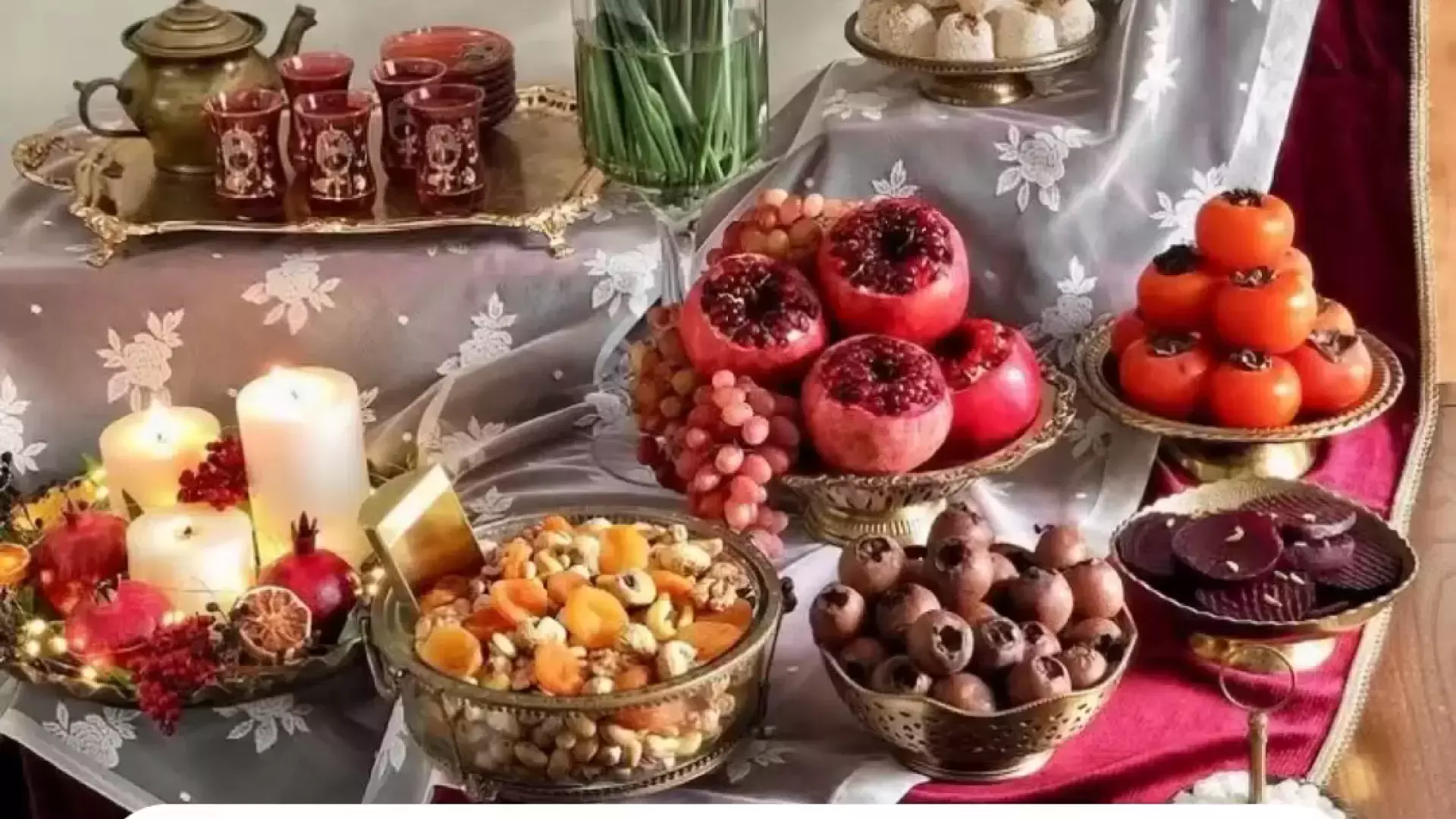 ایده‌های خلاقانه برای چیدمان میز یلدا با میوه‌های خوشمزه