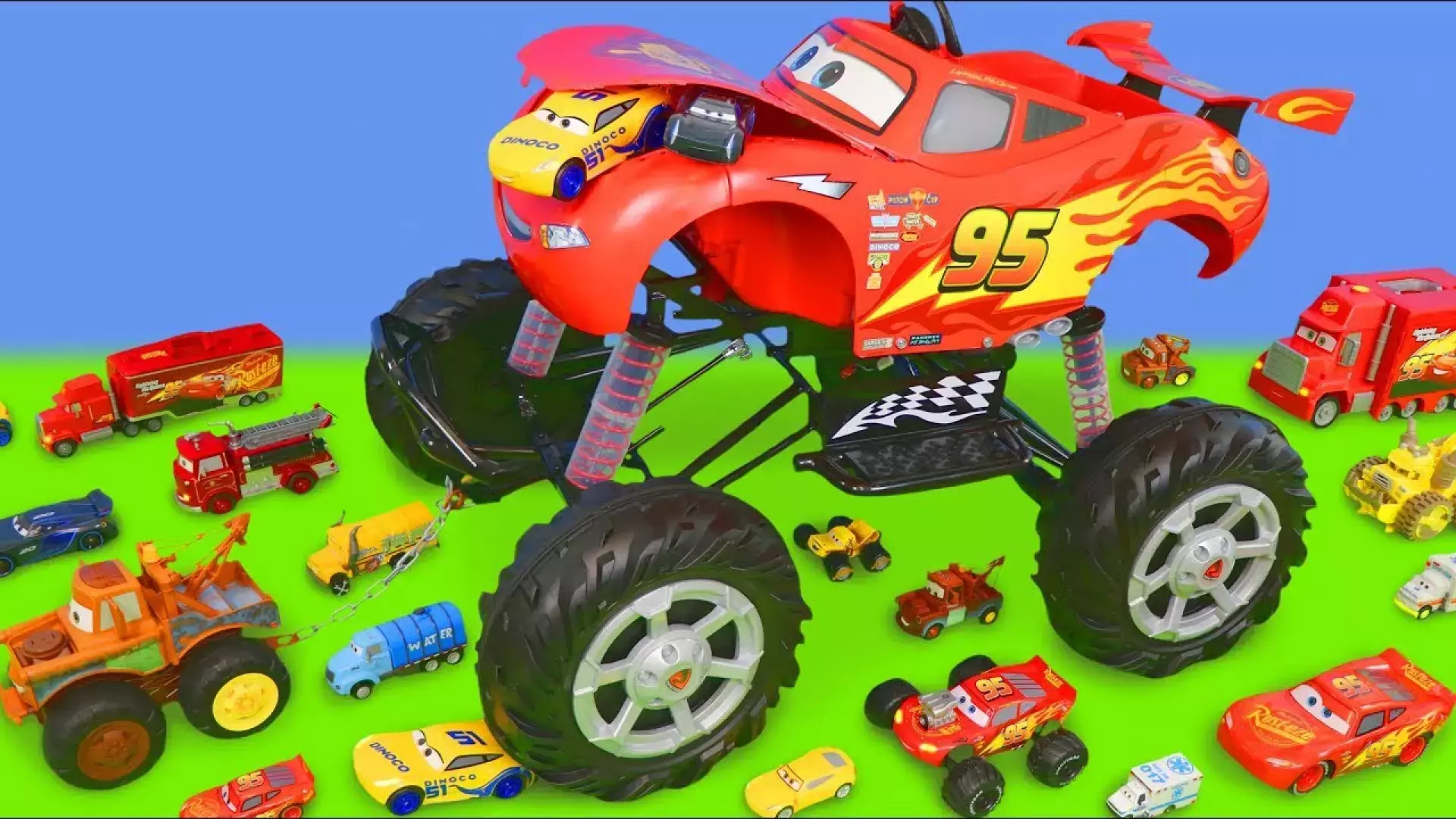 پرش از ارتفاع بلند در ماشین بازی جذاب کودکانه جدید مک کویین گیم پلی!