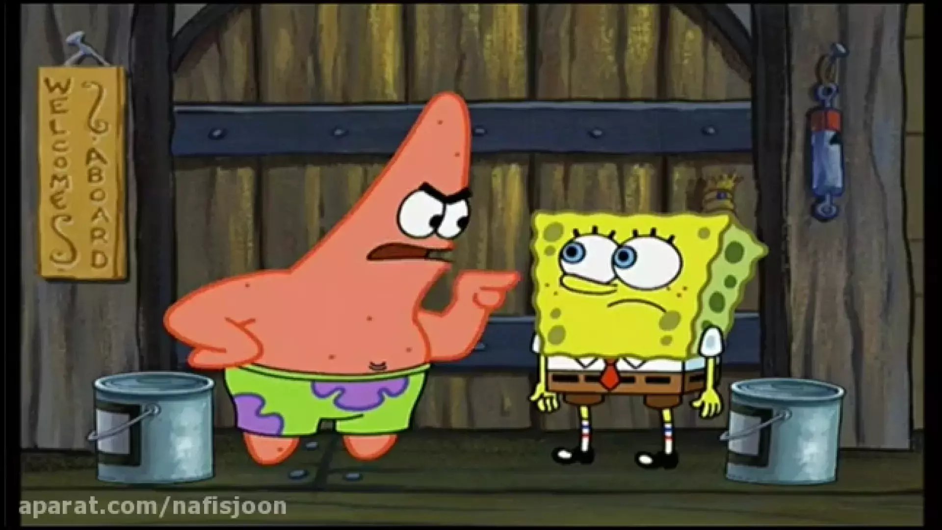 کارتون باب اسفنجی خنده دار / این قسمت نقاش پا / دوبله فارسی