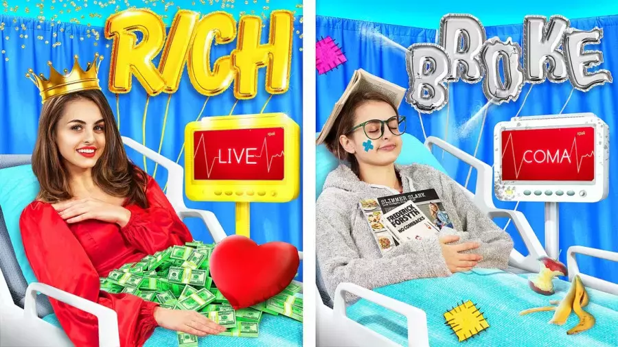 تفریح و سرگرمی بانوان ، چالش دختر پولدار و فقیر ، چالش خوراکی ، چالش طولانی