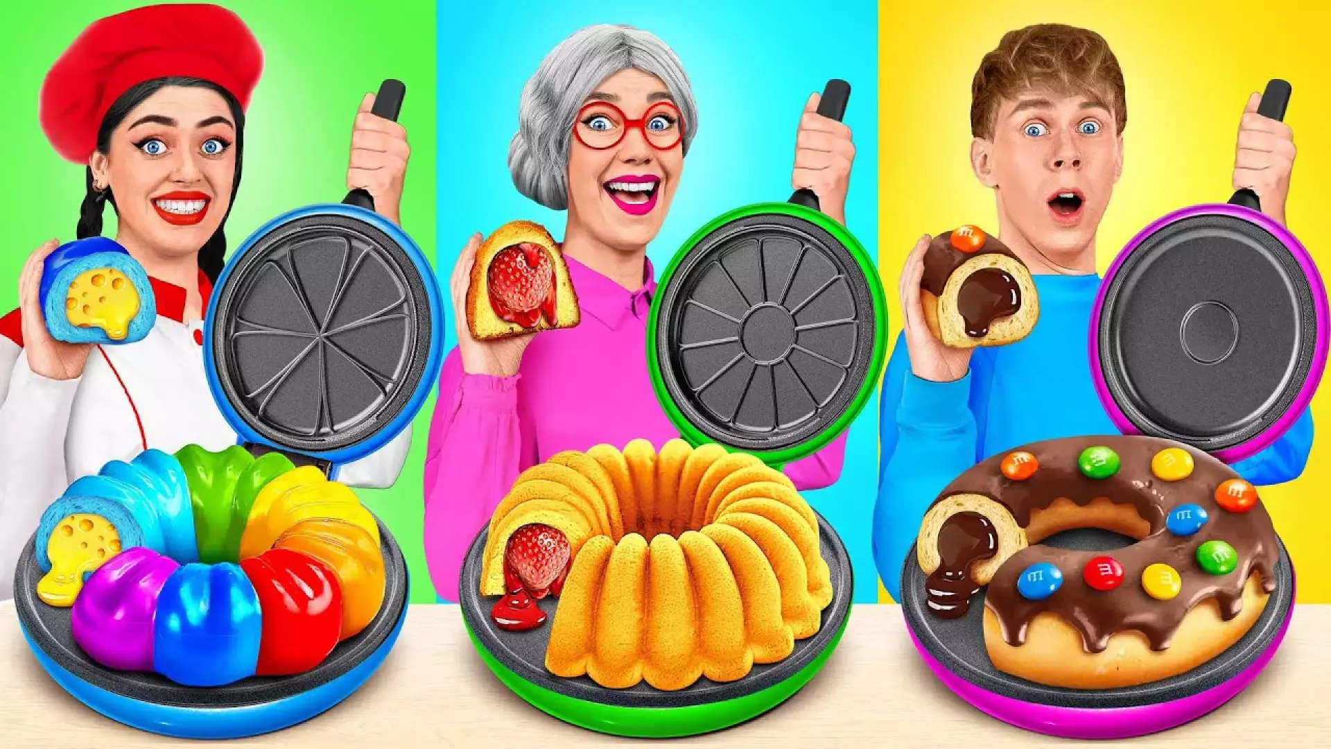 چالش پخت ساندویج خفن /چالش واقعی دوستانه /چالش اسمرفوت