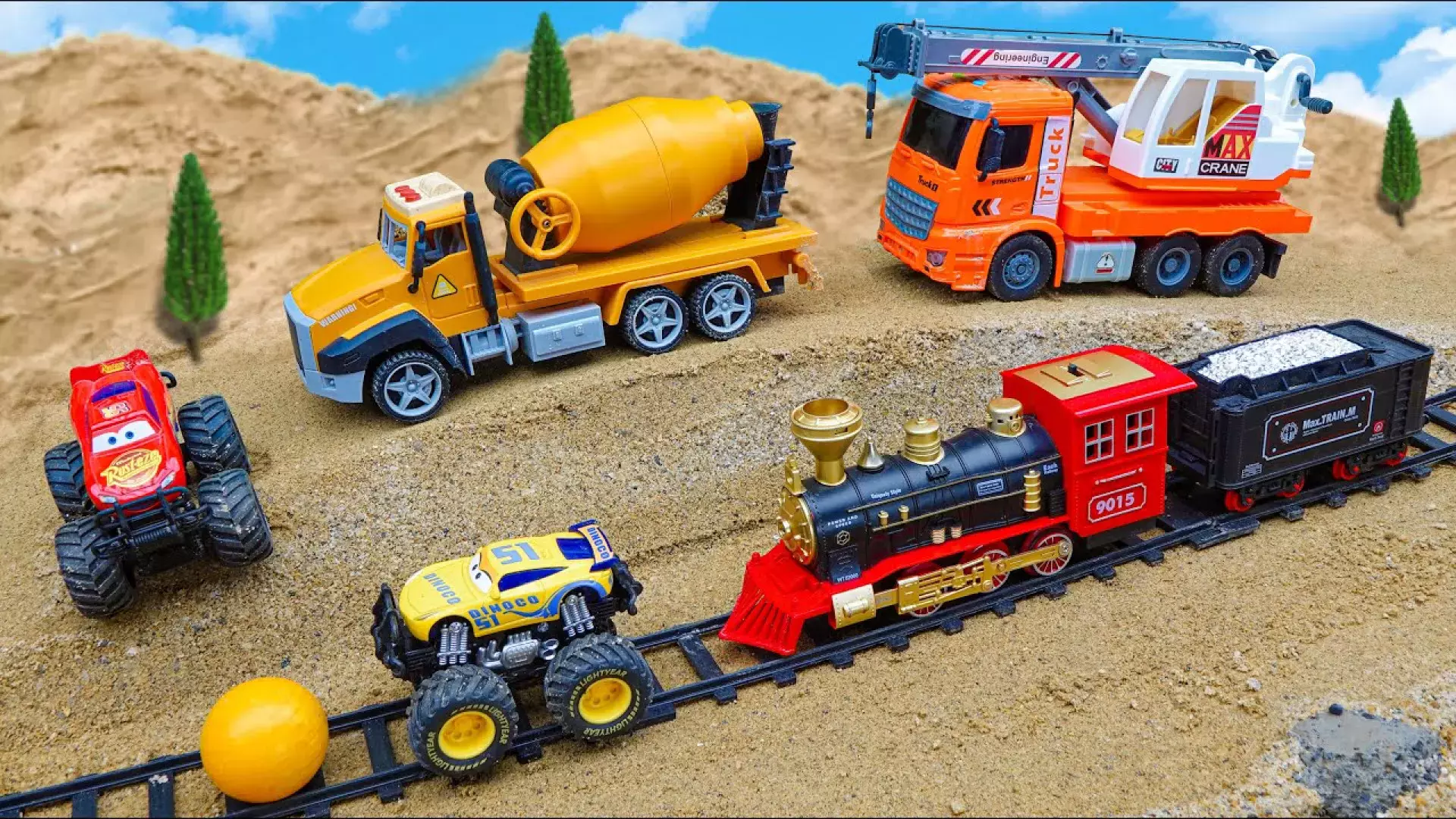 ماشین اسباب بازی حمل و نقل | تراکتور و کامیون | ماشین های مسابقه