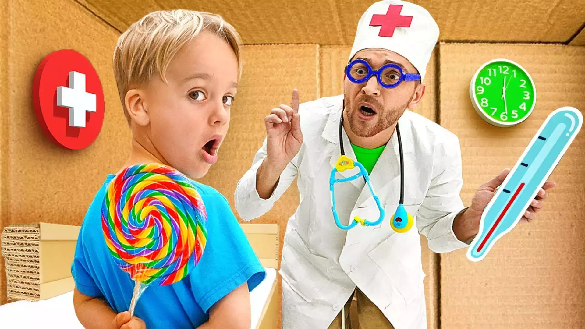 ولاد - ولاد و نیکی - ماشین خنده دار بابا چالش بچه ها - برنامه کودک ولاد و نیکی