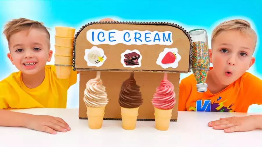 ولاد - ولاد و نیکی - کارتون ولاد و نیکی طولانی خنده دار بازی و چالش خوشمزه ولادی