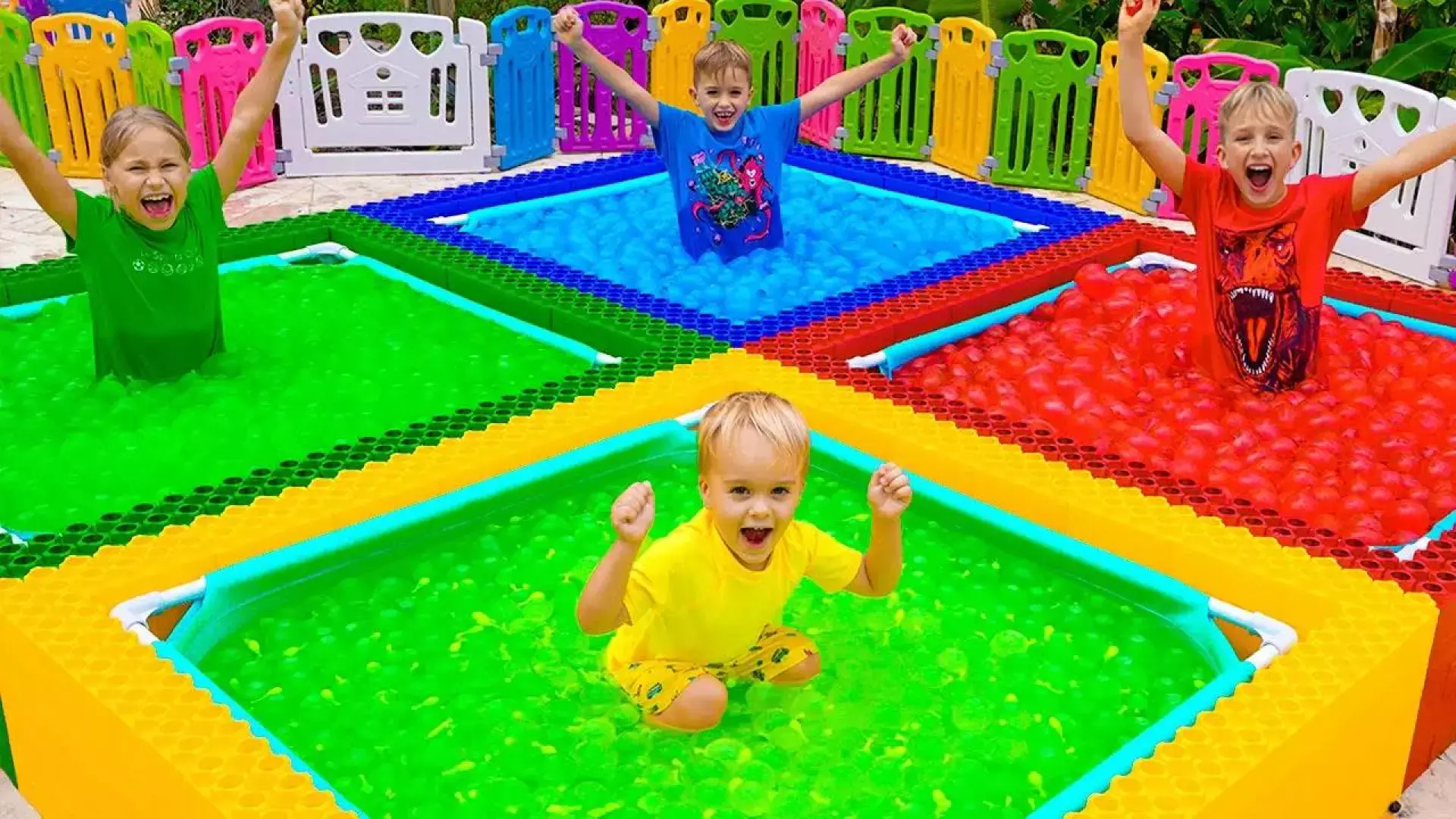 ولاد - ولاد و نیکی - کارتون ولاد و نیکی جدید خنده دار استخر توپک