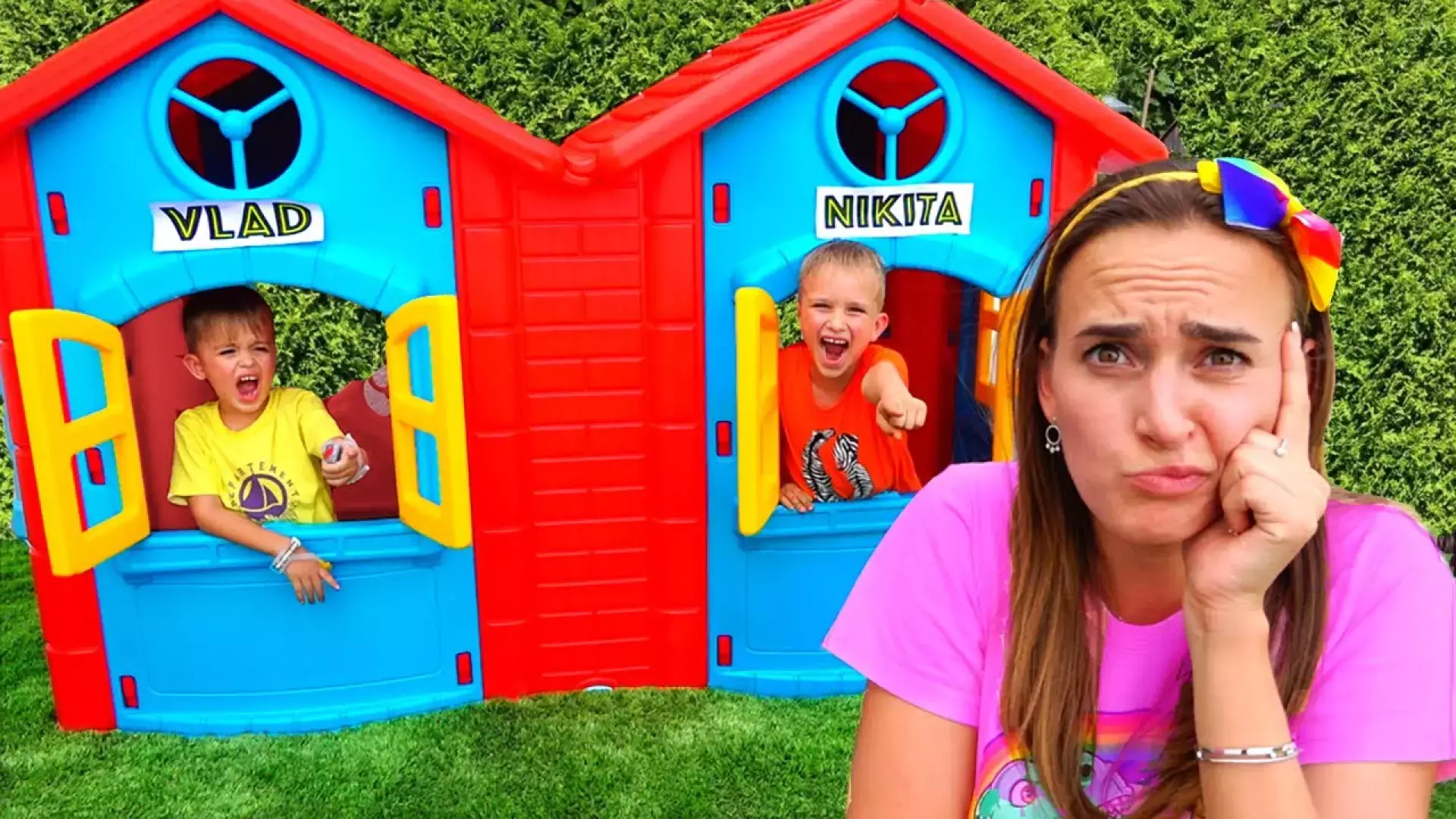 ولاد - ولاد و نیکی - کارتون ولاد و نیکی طولانی خنده دار چالش تفریح اتوبوس مدرسه