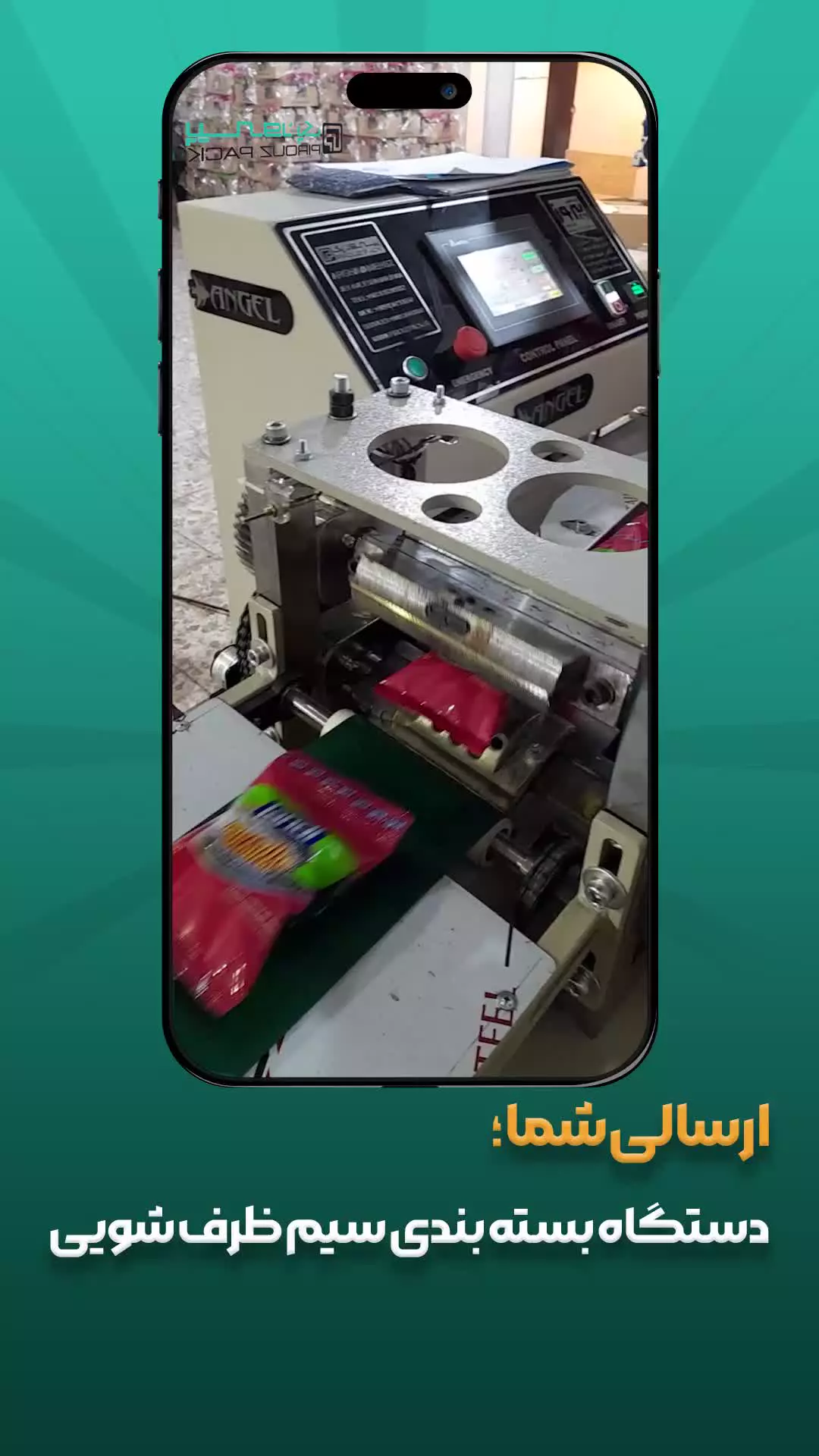 دستگاه بسته بندی سیم ظرفشویی پیروزپک