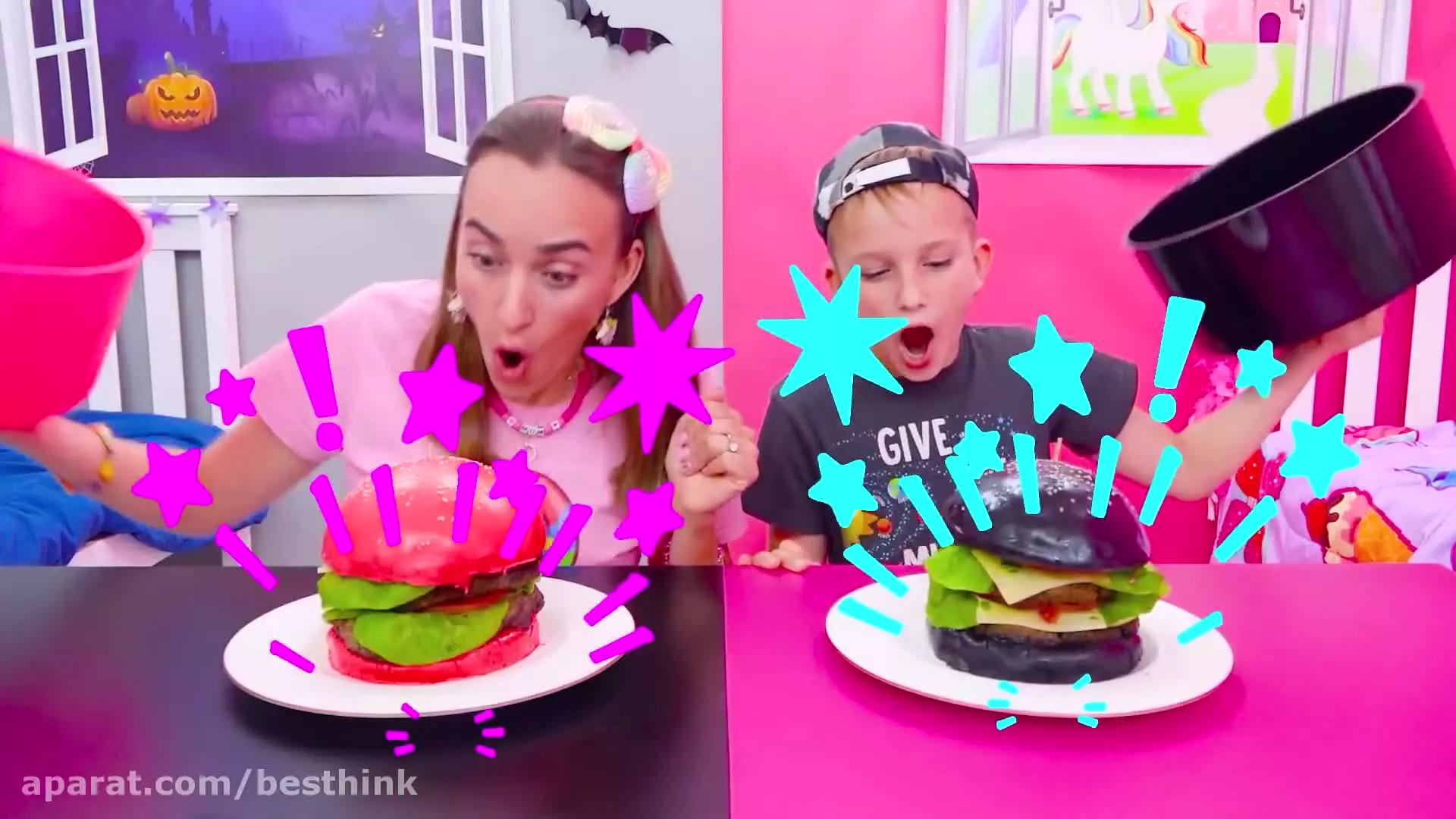 برنامه کودک ولاد و نیکی ، چالش خنده دار آبشار شکلاتی ، بانوان سرگرمی و تفریحی