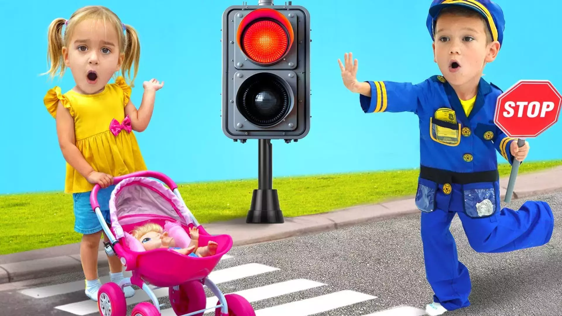 ولاد - ولاد و نیکی - پلیس بازی خنده دار بچه ها - برنامه کودک ولاد و نیکی