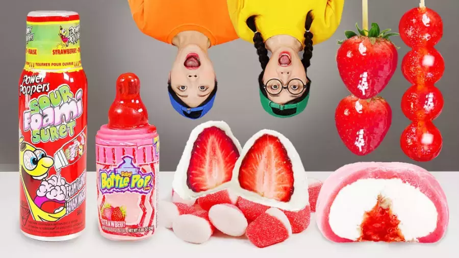 چالش جذاب موکبانگ: بستنی توت فرنگی و سرگرمی بانوان!