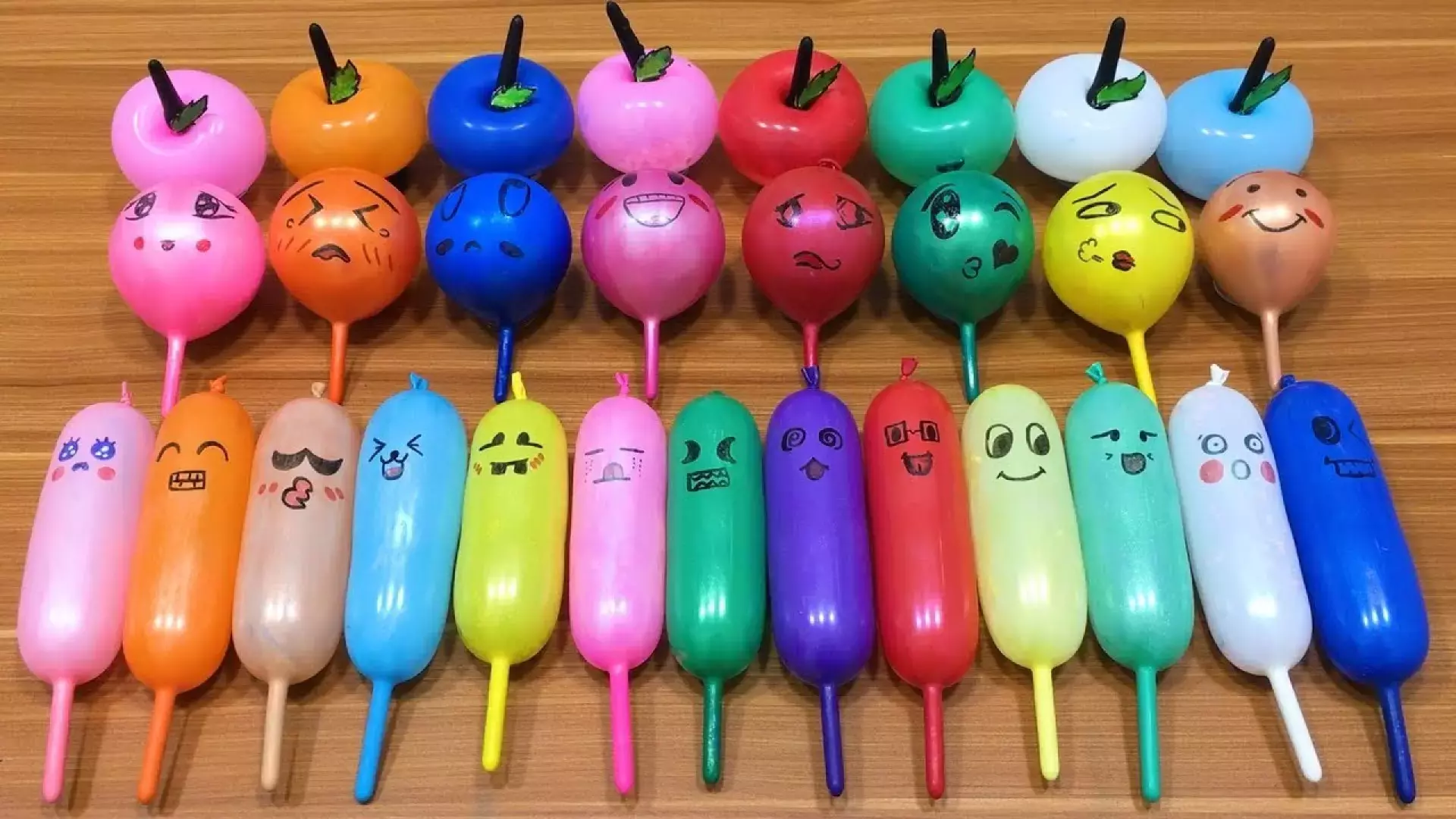 اسلایم بازی جدید - اسلایم بازی کودکانه - مخلوط کردن اسلایم با بالن های خنده دار