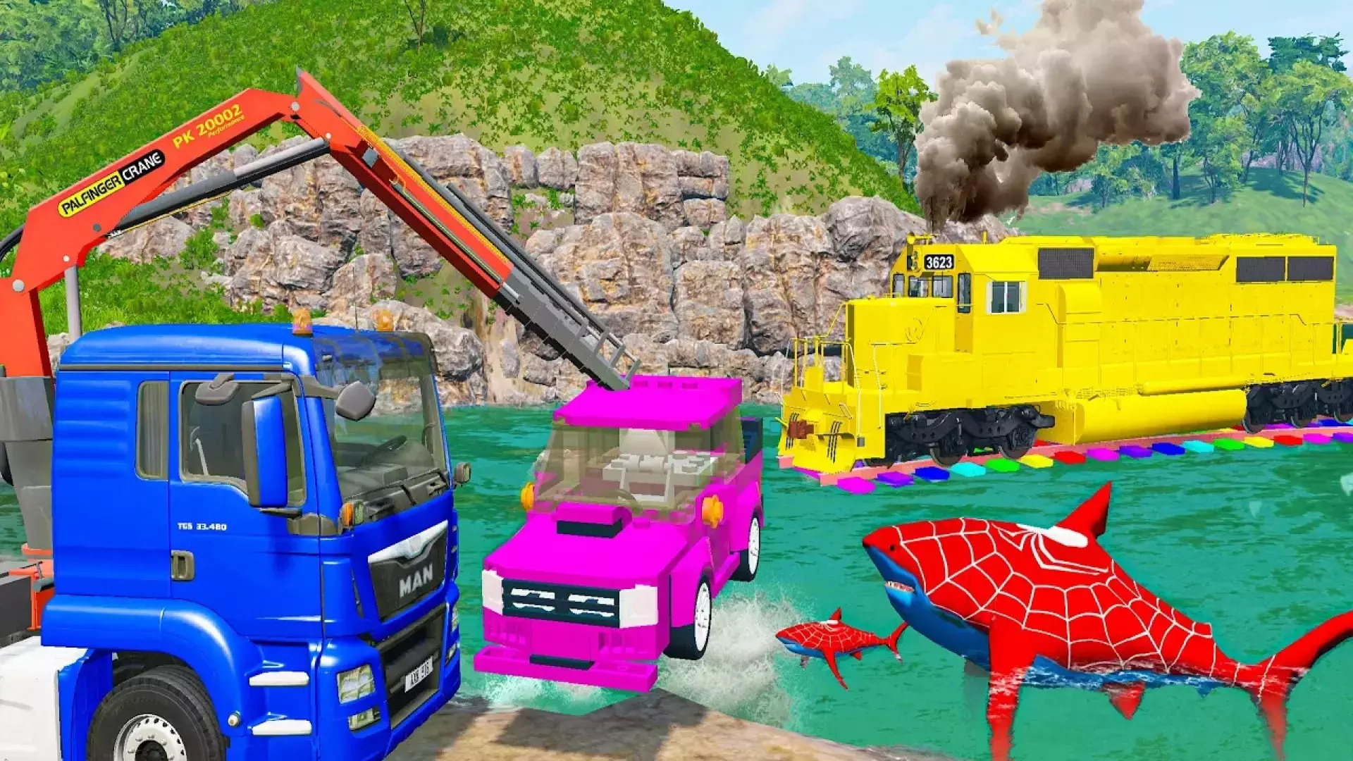 ماشین بازی کودکانه :: چالش های خنده دار :: ماجراجویی ماشین بازی