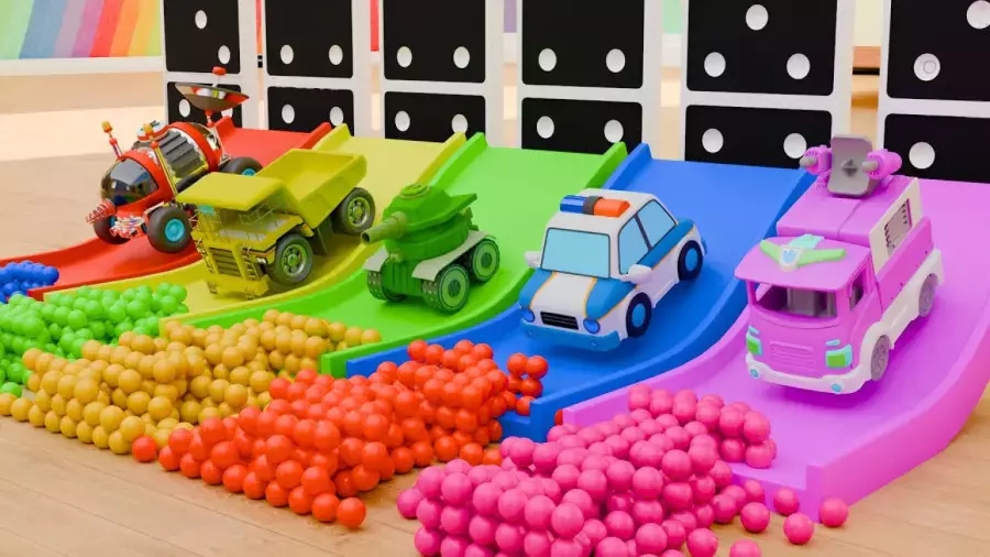 ماشین بازی کودکانه//اسباب بازی ماشین ها//اسباب بازی ماشین پلیس//کارتون ماشین