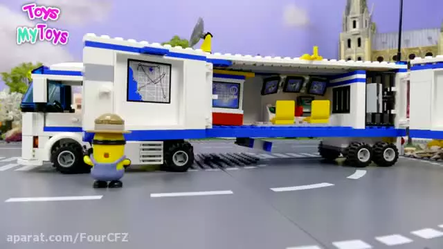 ماشین بازی کودکان ماشین پلیس آزمایشی لگو / ماشین بازی کودکانه