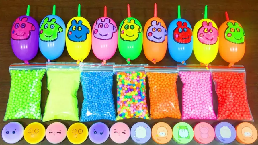 ساخت اسلایم کیوت/اسلایم بازی خنده دار/اسلایم/سرگرمی سلایم