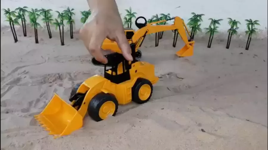 اسباب بازی تراکتور زرد:: اسباب بازی پسرانه جدید :: ماشین بازی کودکانه