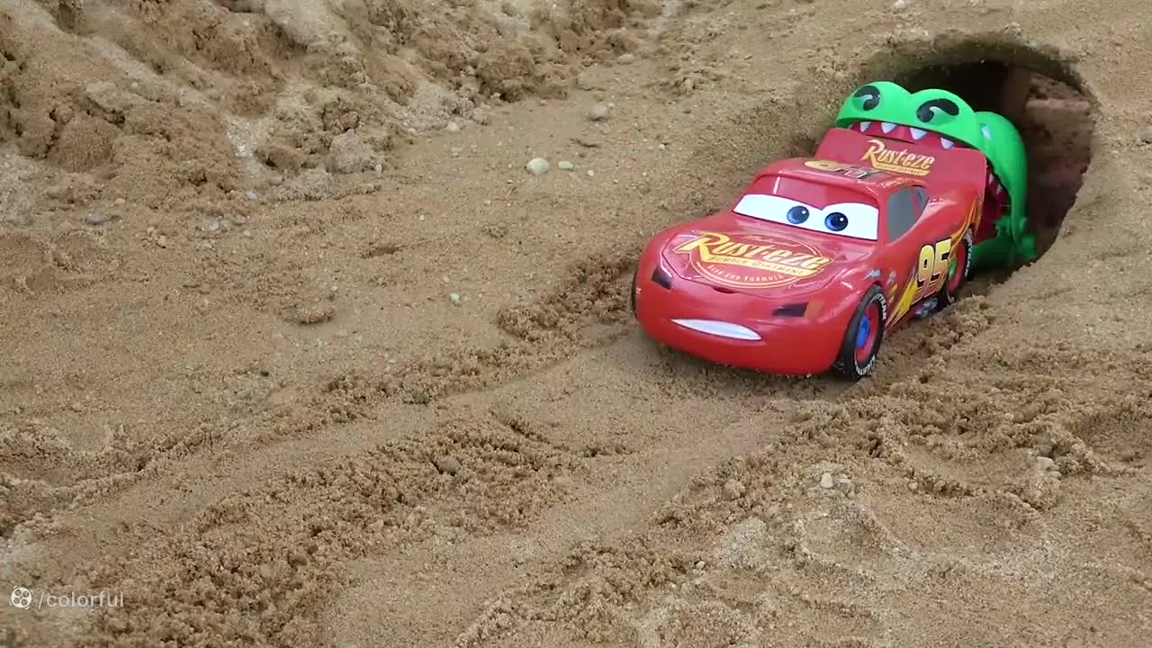 ماشین بازی کودکانه - اسباب بازی ماشین ها ، اسباب بازی ماشین هیولا، کارتون ماشین