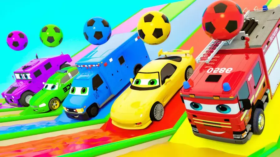 ماشین بازی کودکانه//اسباب بازی ماشین ها//اسباب بازی ماشین پلیس//کارتون ماشین