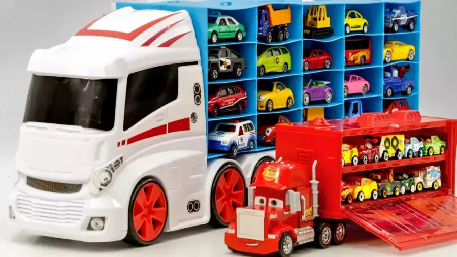 ماشین بازی کودکانه - اسباب بازی کودکانه - اسباب بازی -تریلی ماشین های اسباب بازی