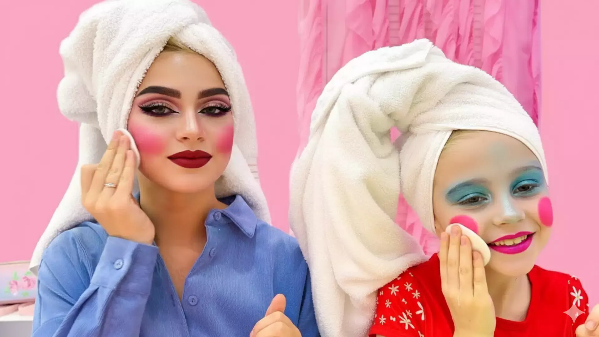 ماجراجویی‌های ناستیا و استیسی: دنیای رنگارنگ میکاپ زیبا!