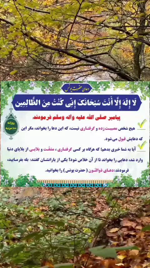 دعای حضرت یونس