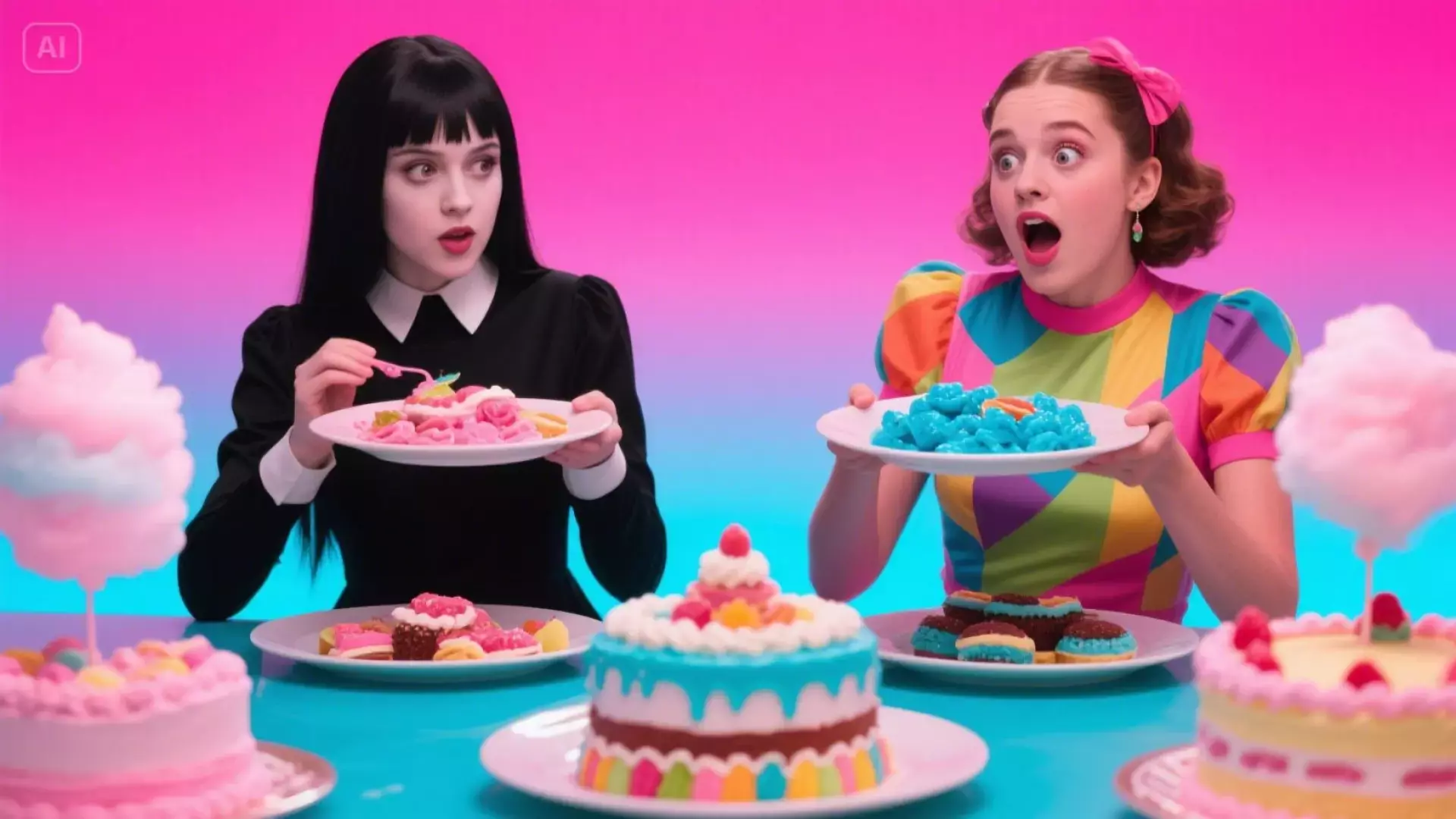 چالش غذایی دونا و اسمرفود: خوردن غذاهای مخصوص کریسمس!