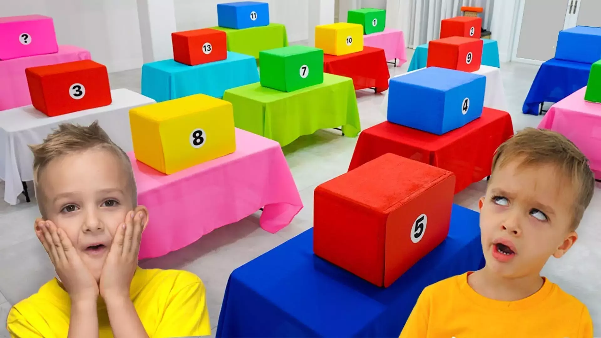 ولا و نیکی. کاوش در دنیای جادویی رنگ ها/چالش ورزشی خنده دار ولاد ونیکی