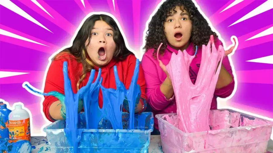 چالش هیجان‌انگیز مری و ایزی: اسلایم‌بازی با ناخن‌های بلند