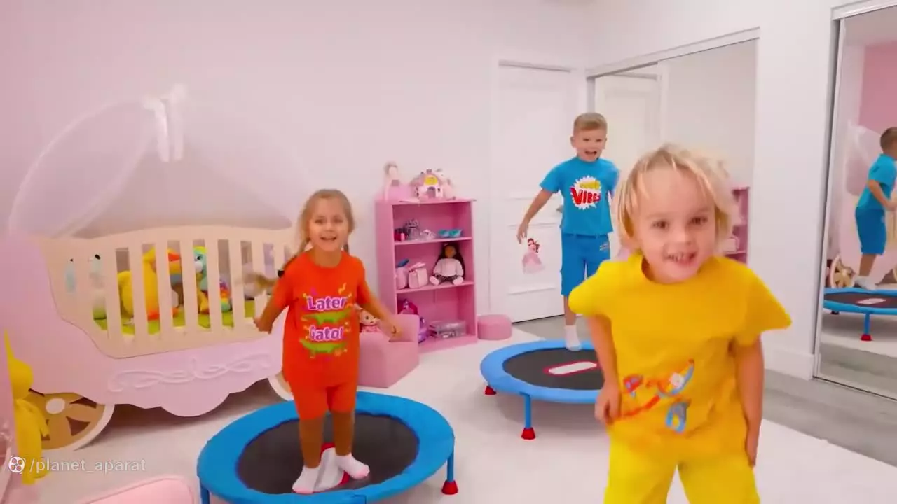 ولا و نیکی. کاوش در دنیای جادویی رنگ ها/چالش ورزشی خنده دار ولاد ونیکی