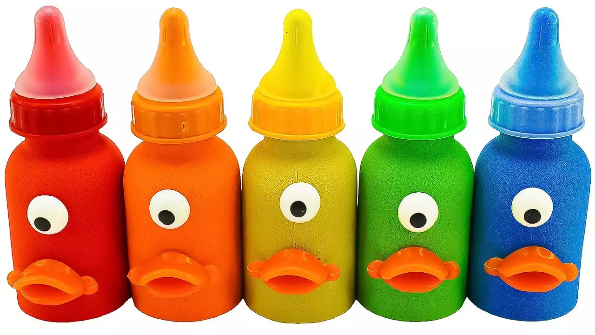 کشف دنیای رنگین کمان: برش شیشه‌های شیر و شن بازی جذاب