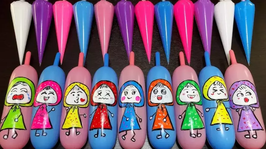 اسلایم رنگی بامزه - بازی کودکانه - خمیر بازی شاد  - اسلایم شفاف 2024-2025