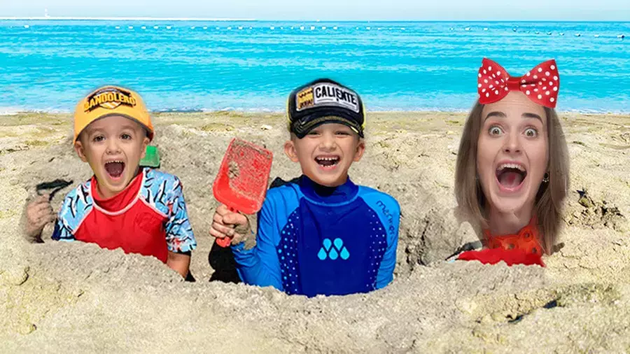 برنامه کودک ولاد و نیکی جدید | چالش شن بازی با مامان