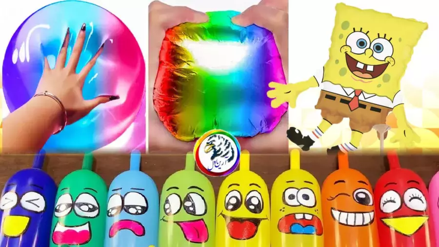 اسلایم کودکانه و بامزه - خمیر نگی شاد - اسلایم رنگارنگ - بازی های کودکانه  2024