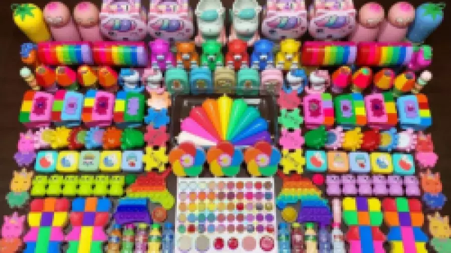 آموزش ساخت اسلایم چند رنگ با اکلیل و وسایل کیوت و بامزه -اسلایم بازی ارامش بخش