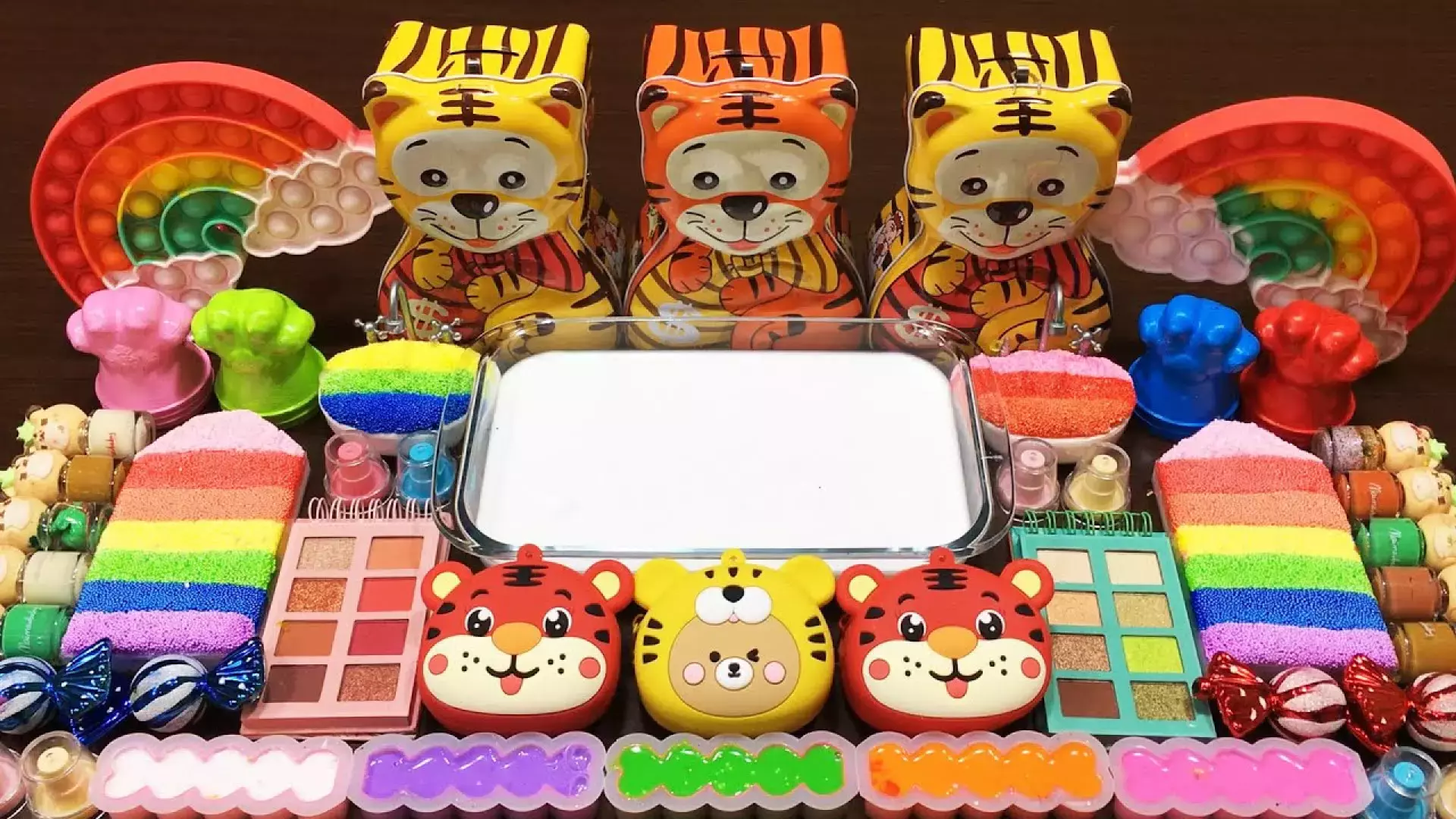 رنگارنگ ترین اسلایم بامزه و کیوت / اسلایم بازی / اسلایم