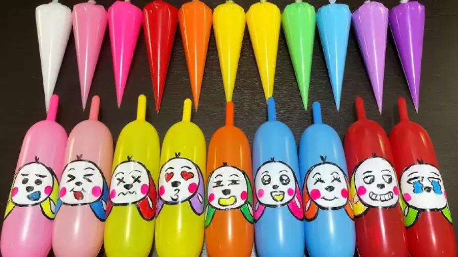 خمیر بازی و اسلایم رنگی بامزه و کودکانه