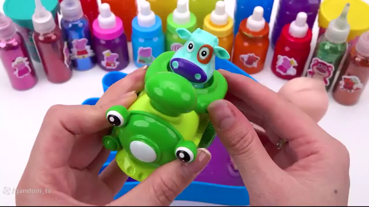 اسلایم اسموتی بامزه-ترکیب همه اسلایم در وان دستی جادویی-بازی و سرگرمی کودکانه