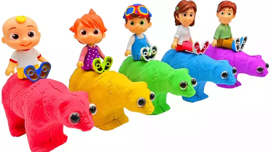 شن بازی | ساخت خرس رنگین کمانی با شن جنبشی