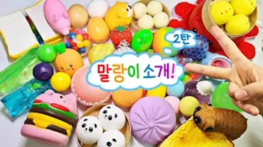 آسمر اسلایم|بازی با اسلایم و فیجت های کیوت|فیجت های بامزه|فیجت کره ای