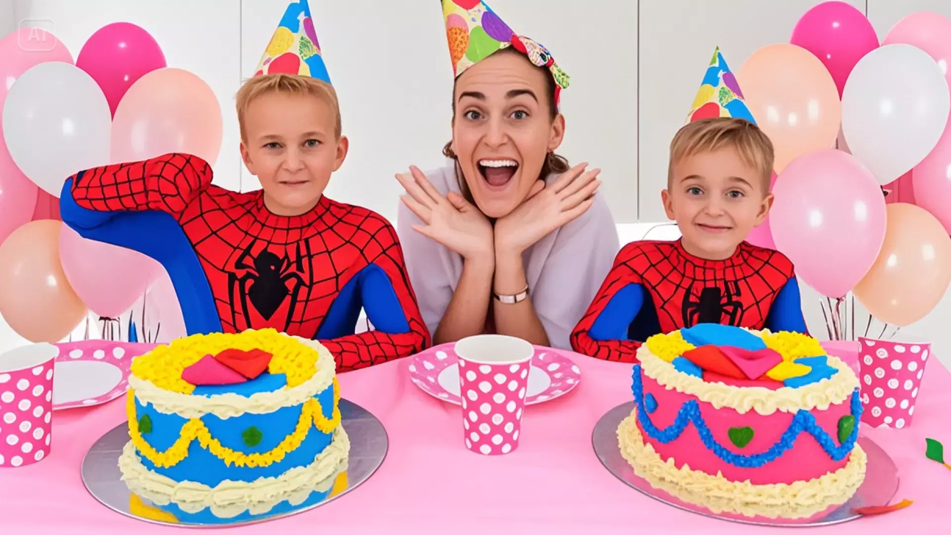 چالش‌های خنده‌دار ولاد و نیکی با کیک تولد غول‌پیکر - ولاد نیکیتا برنامه کودک