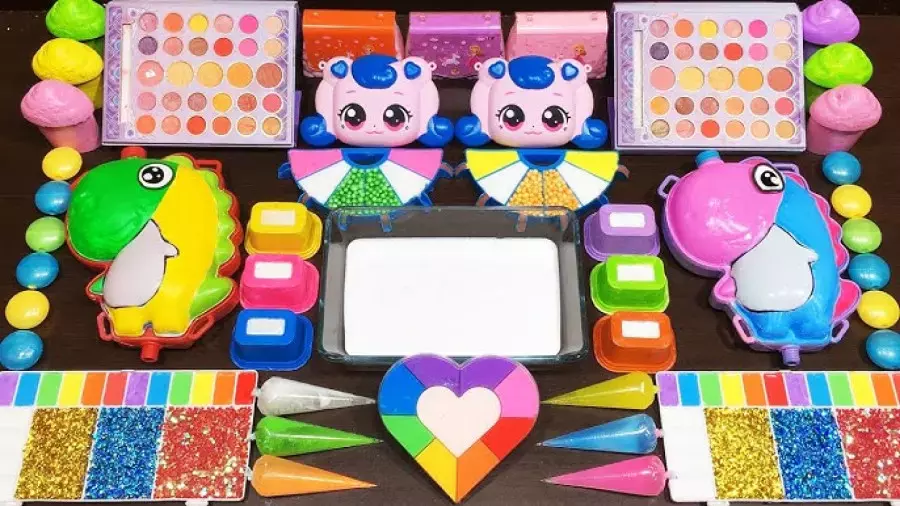 اسلایم رنگی بامزه و شفاف - بازی کودکانه و تفریحی 2024-2025